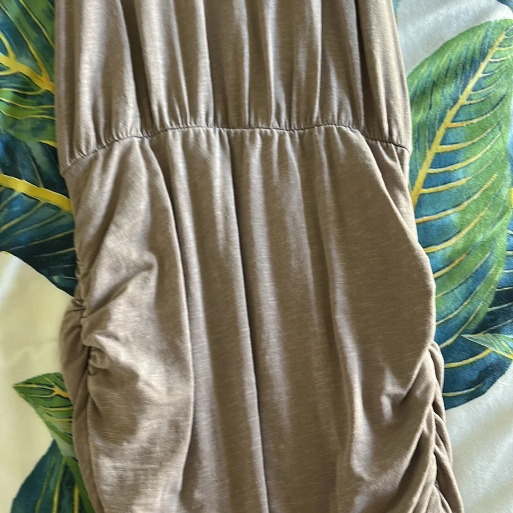 SUNDRY SLEEVELESS SUNDRESS RUCHED DRESS - Picture 3 of 6